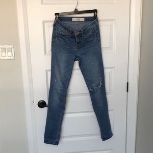 Abercrombie and Fitch skinny ripped jeans